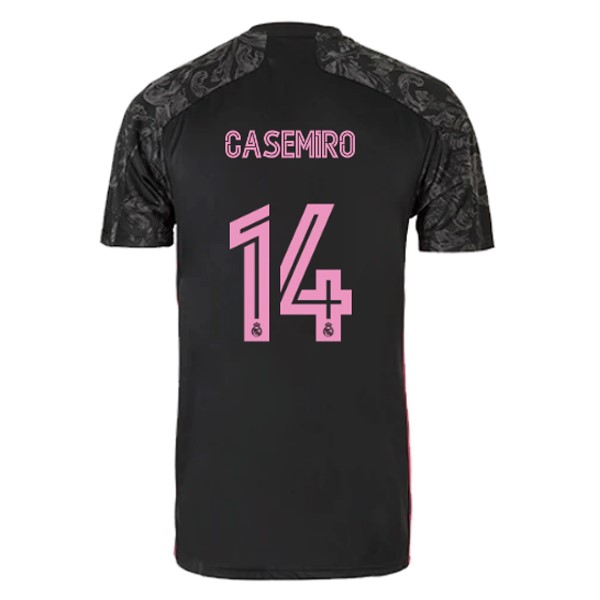 Trikot Real Madrid Ausweich NO.14 Casemiro 2020-21 Schwarz Fussballtrikots Günstig